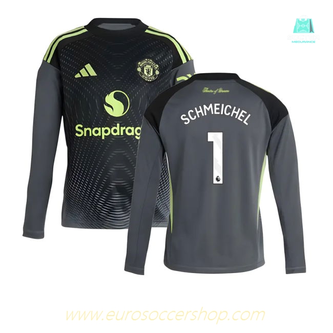2025-2026 Man Utd Home Goalkeeper Shirt (Grey) - Kids (Schmeichel 1)