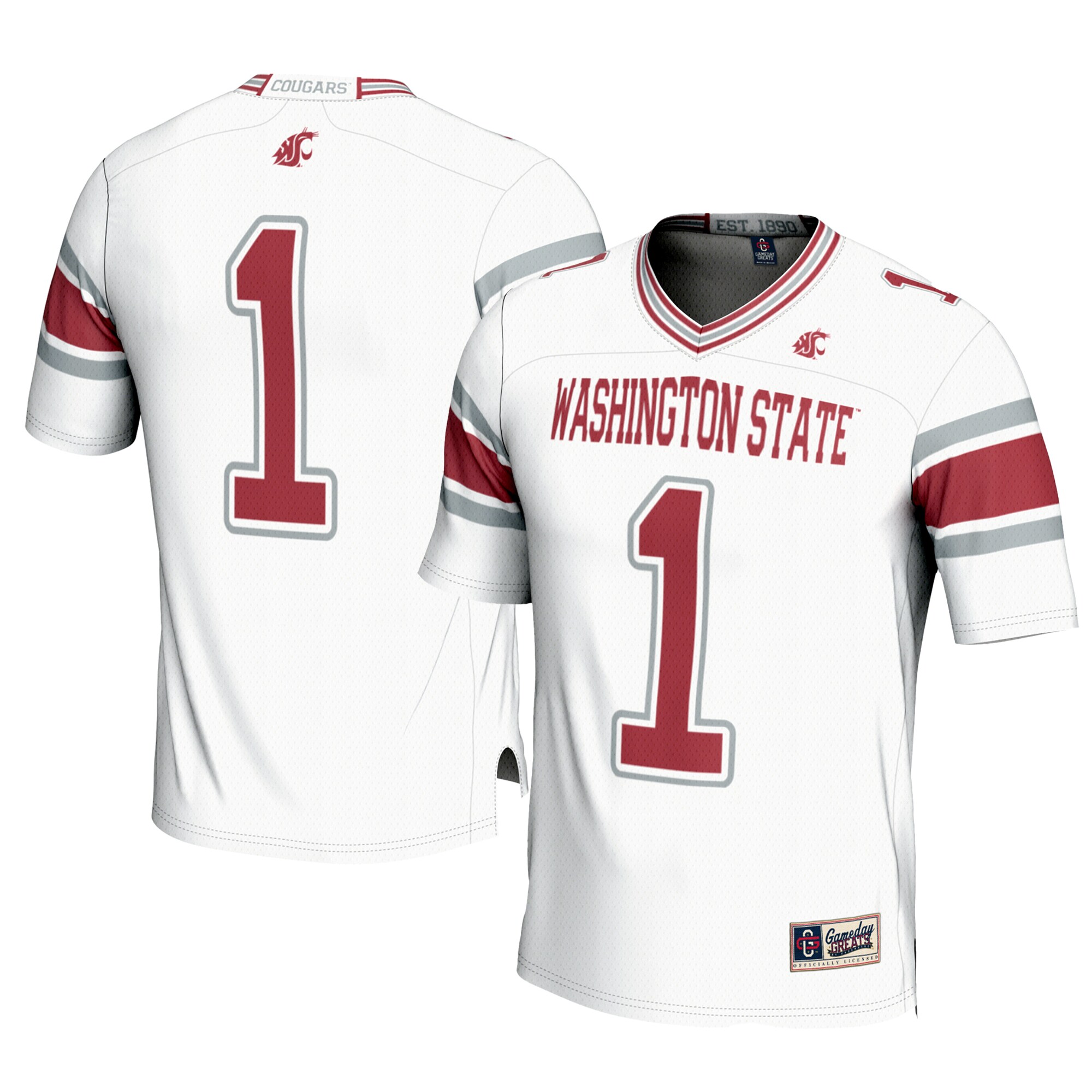[DDG] Washington State Cougars GameDay Greats Football Jersey - White