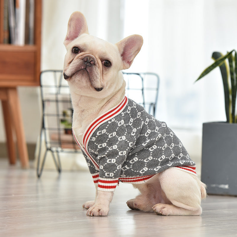 French Bulldog French Bulldog Thick Knit Sweater Soft Warm And Stylish Warm Dog Outfit