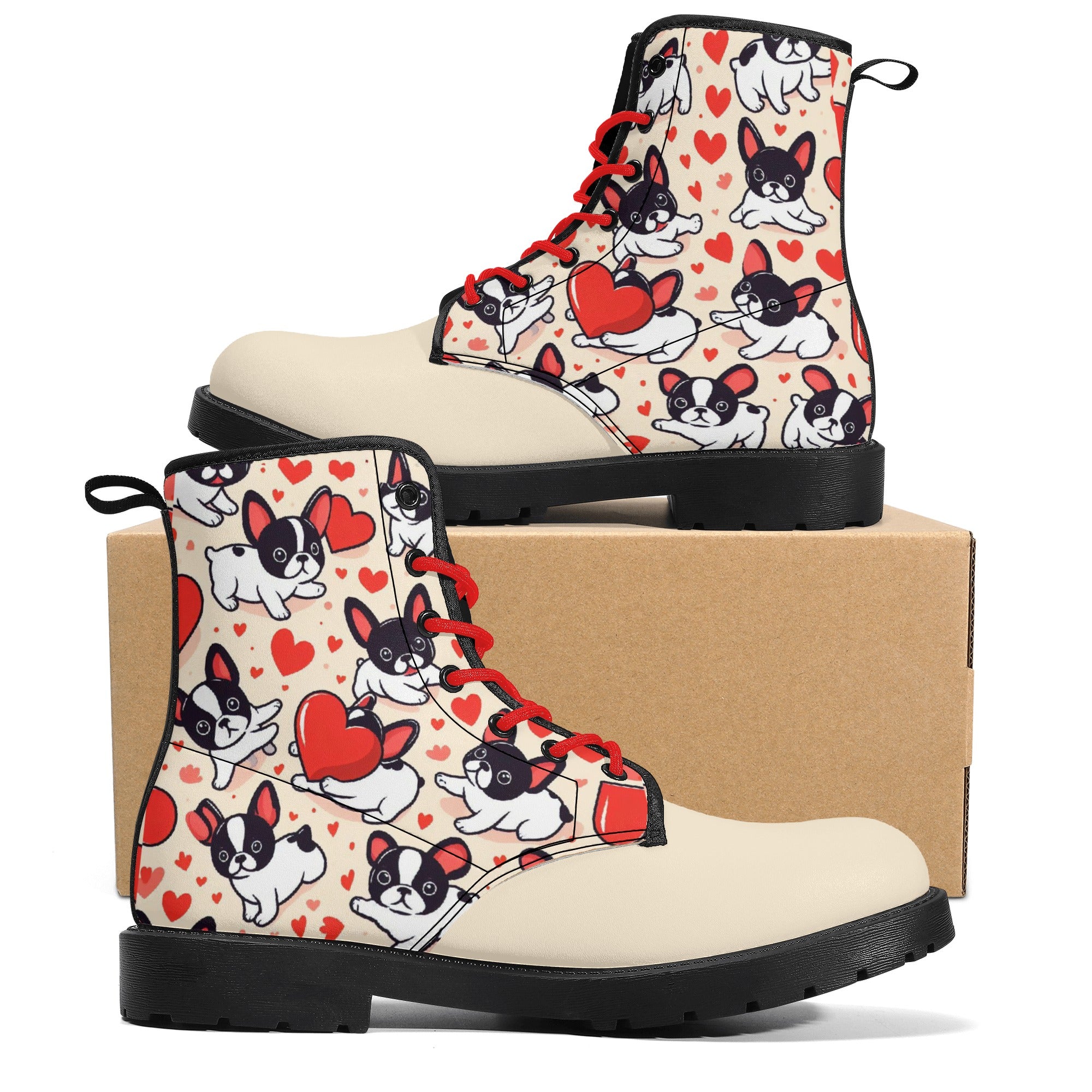 French Bulldog Riley Leather Boots Essential Dog Supply