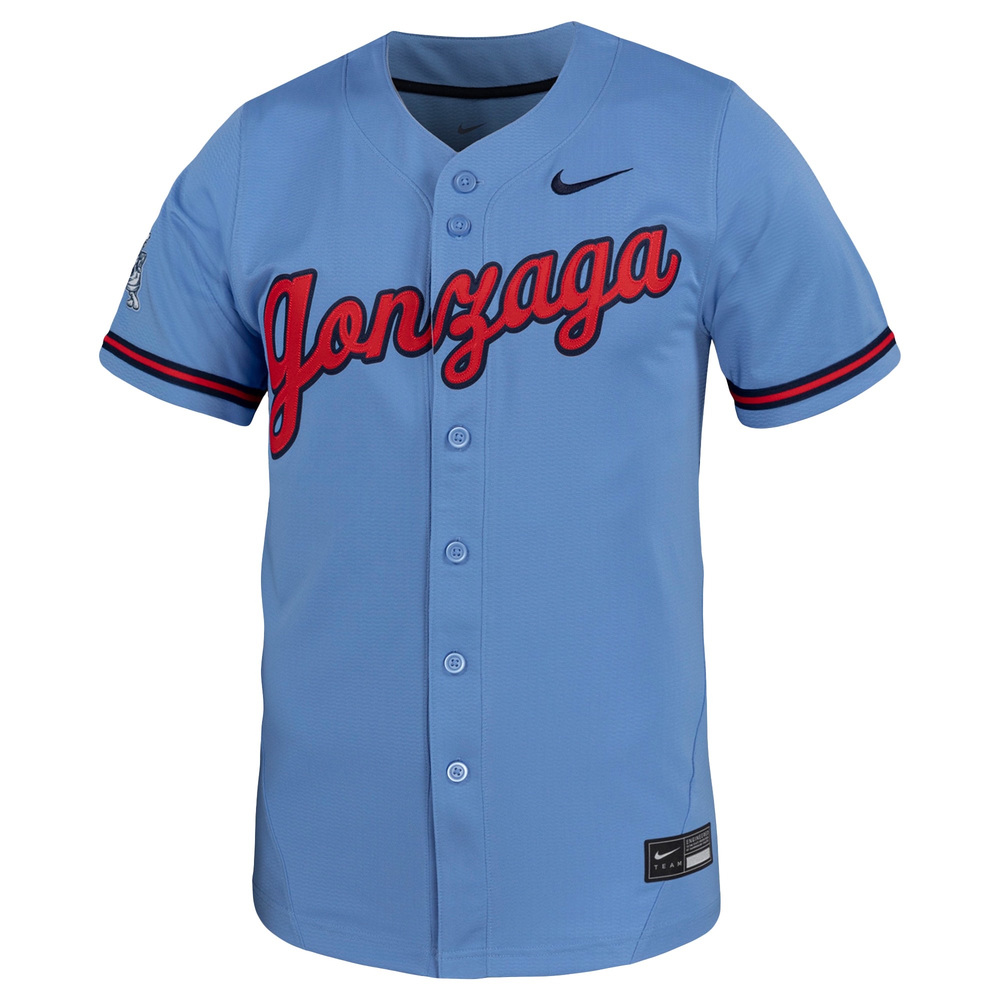 [DDG] Gonzaga Bulldogs Replica Baseball Jersey - Light Blue