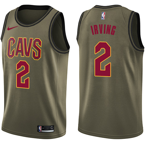 Official Cavs #2 Kyrie Irving 2024 Icon NBA Swingman Jersey Green -
