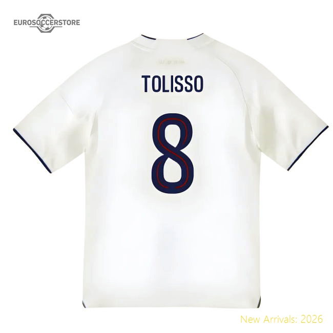 Genuine 2025-2026 Olympique Lyon Home Shirt (Kids) (Tolisso 8)