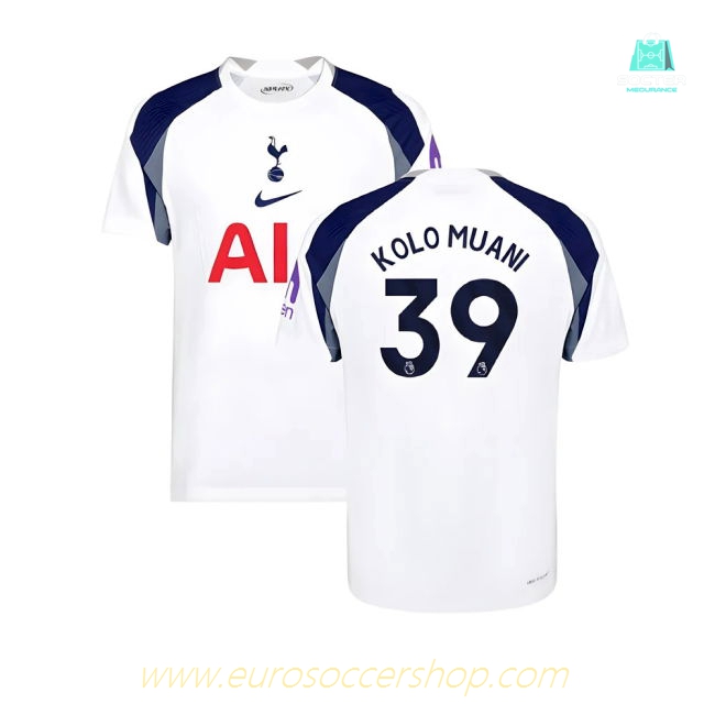 2025-2026 Tottenham Hotspur Authentic Home Shirt (Kolo Muani 39)