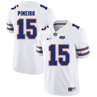 Men's None White 2024 game jersey Eddy Pineiro #15 alternate jersey