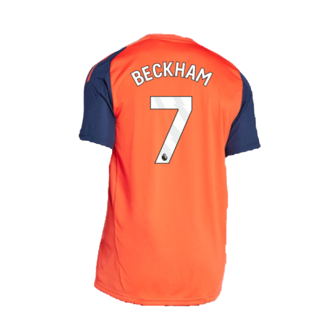 Professional Grade Football Man Utd Training Jersey Red Beckham #7...