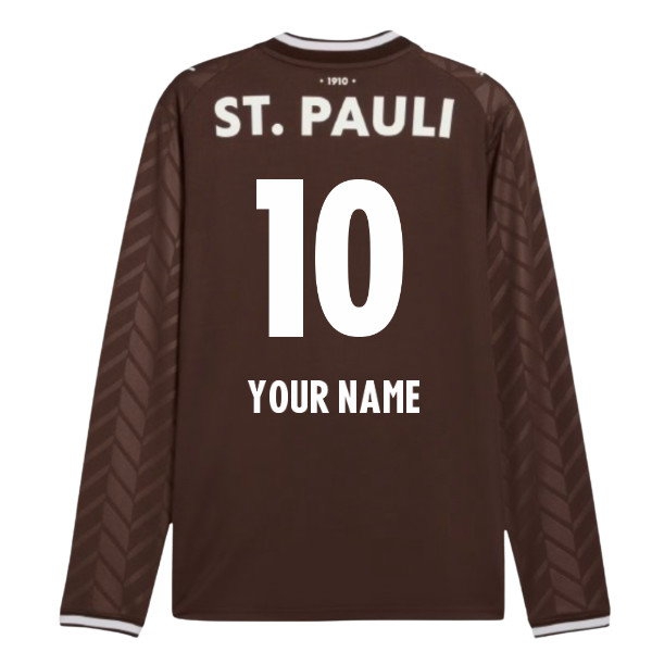 [JED] 2026 2027 St Pauli Long Sleeve Shirt Name) Home Uniform (Your