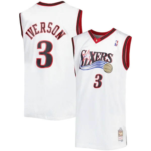 All-Star Allen Iverson PHI NBA Jersey - Red - Cost-Effective