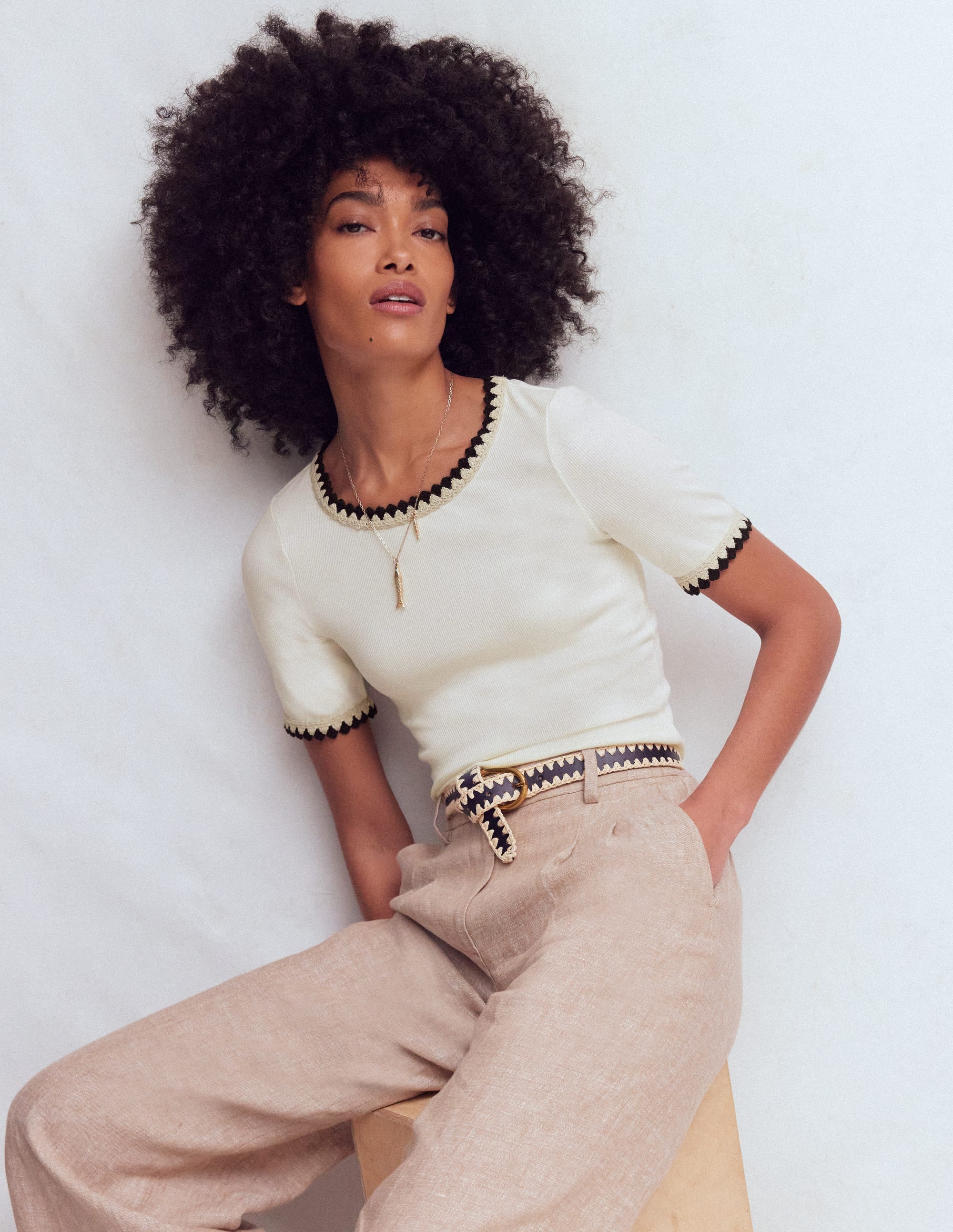 Maddie Trim Detail T-Shirt