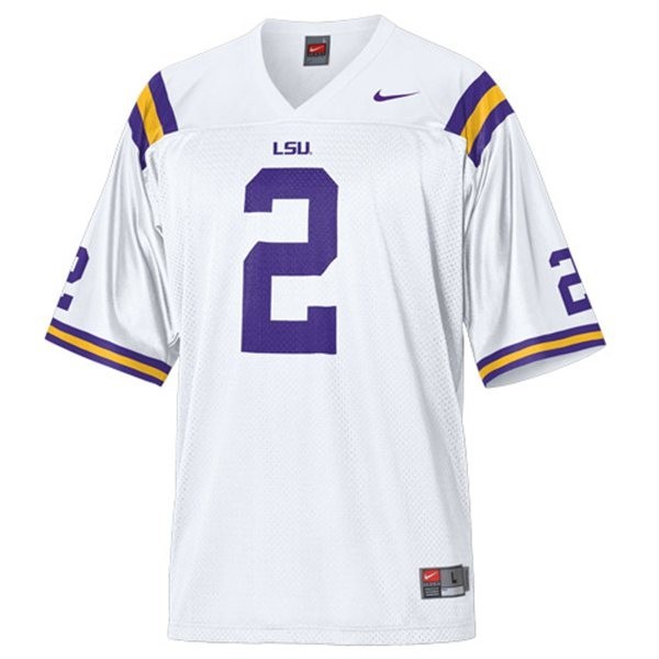 Game-day Ready Youth Lsu Tigers #2 Rueben Randle White Series