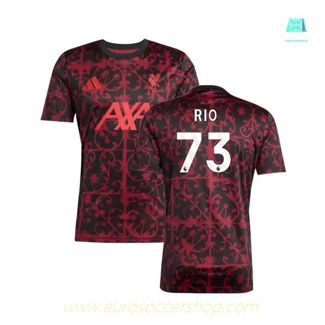2025-2026 Liverpool Pre-Match Shirt (Black) (Rio 73)