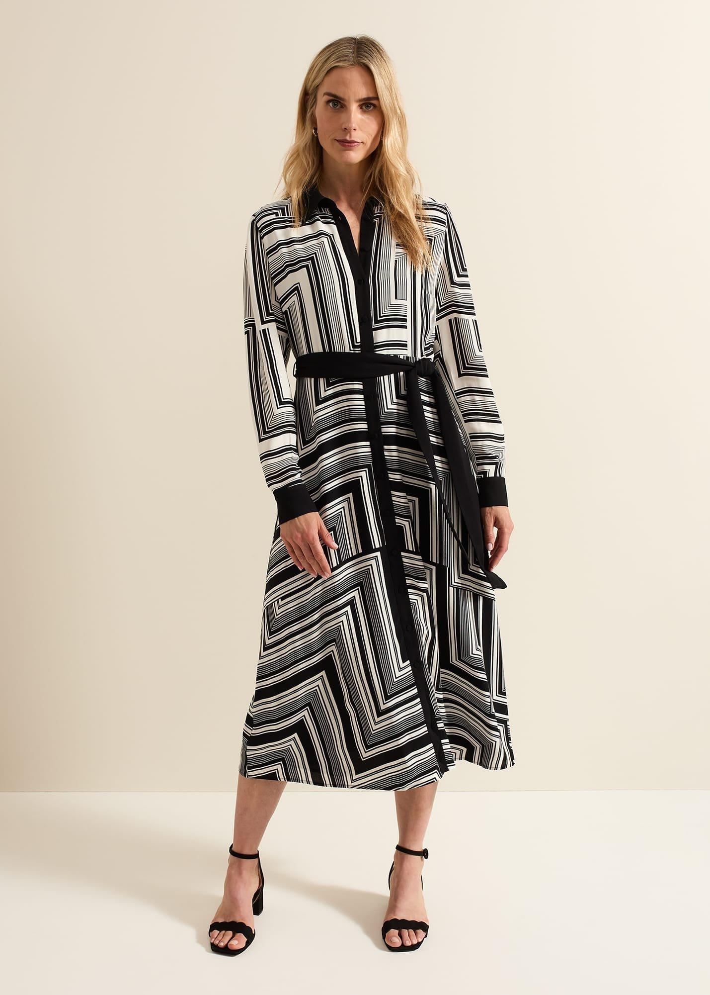Pia Striped Midaxi Dress