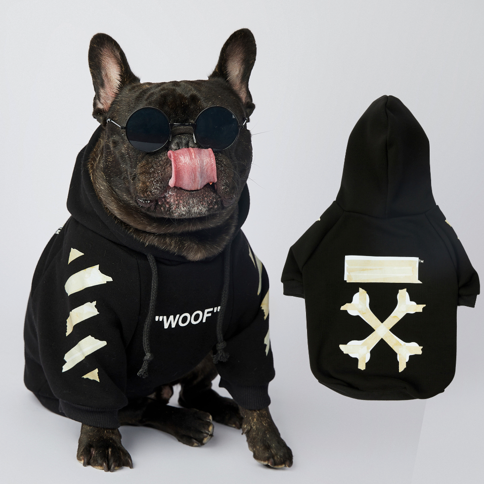 Premium Frenchdot™ - French Bulldog Woof Hoodie V1 for Fashion Lovers