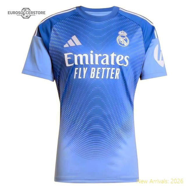 Exceptional 2025-2026 Real Madrid Home Goalkeeper Shirt (blue)