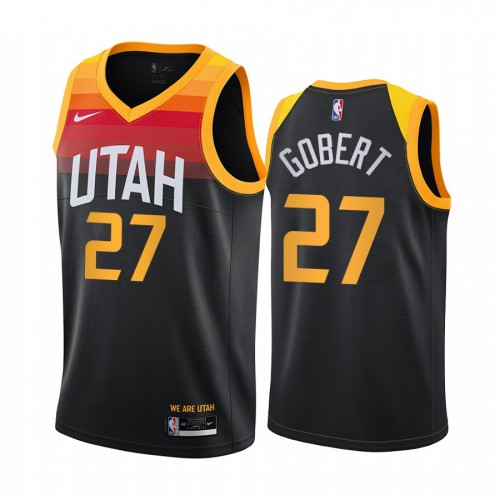 High-Quality UTA Rudy Gobert #27 2020 City Swingman NBA Jersey Black