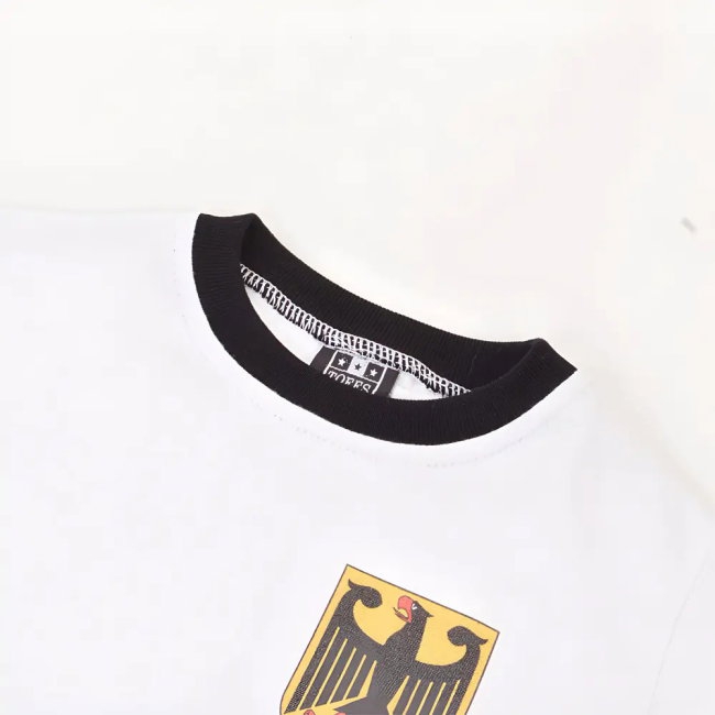 Kids West Germany 12th Man - White/Black Ringer (Your Name)