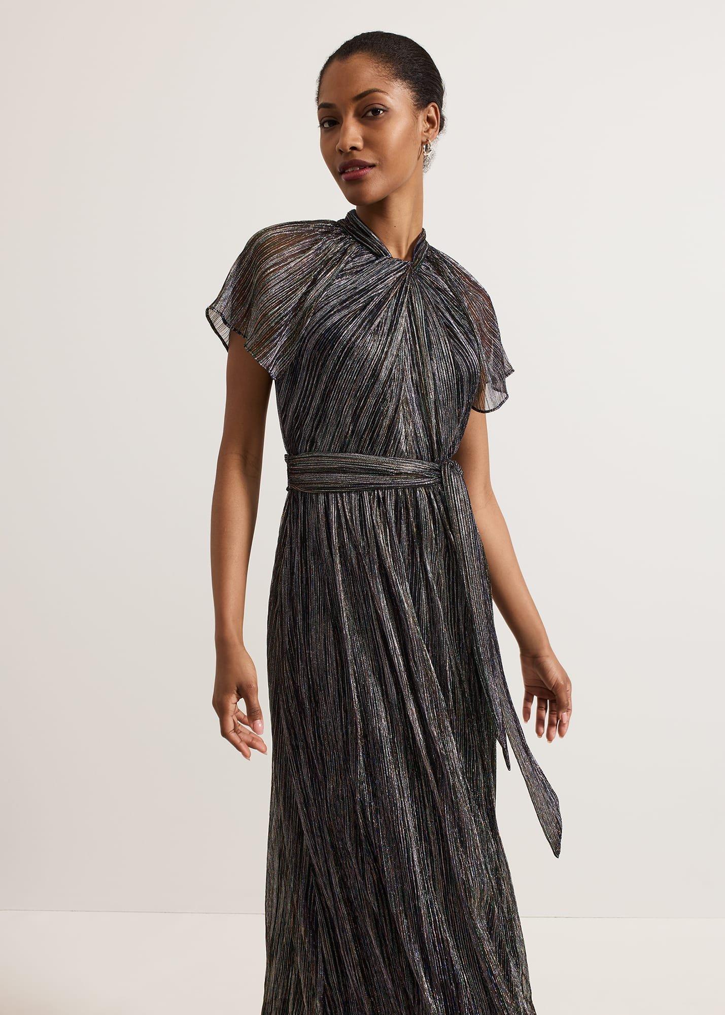Riah Shimmer Maxi Dress