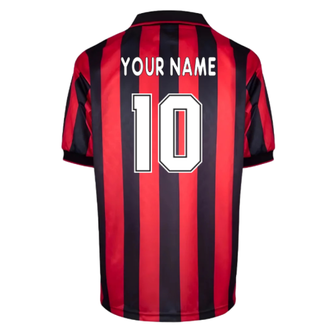 Ac Milan 1996 Home Retro Shirt (your Name) - Affordable
