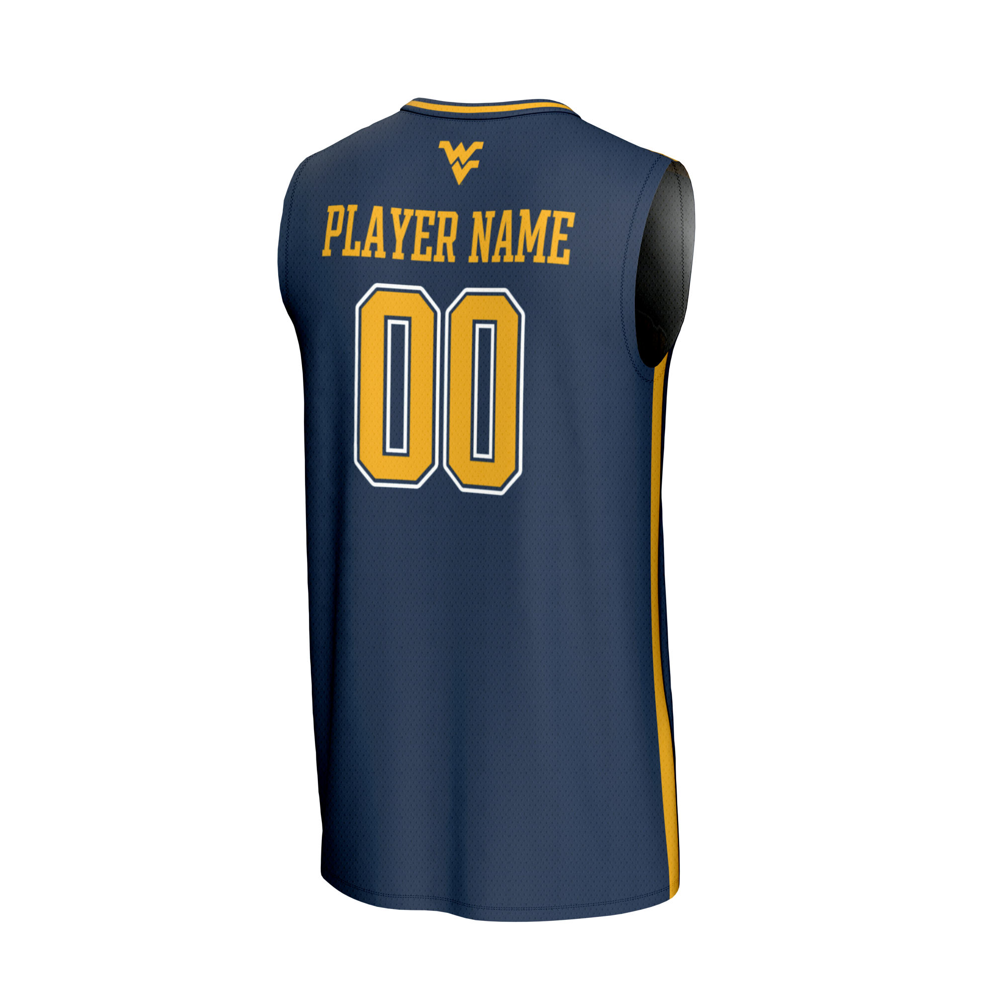 [NJP] West Virginia Mountaineers GameDay Greats NIL Pick-A-Player Lightweight Basketball Fashion Jersey - Navy