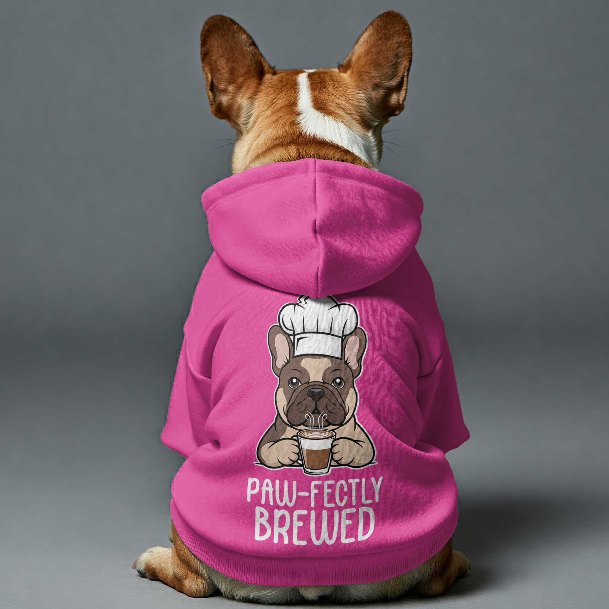 French Bulldog Paw Fectly Brewed Personalized French Bulldog Hoodies