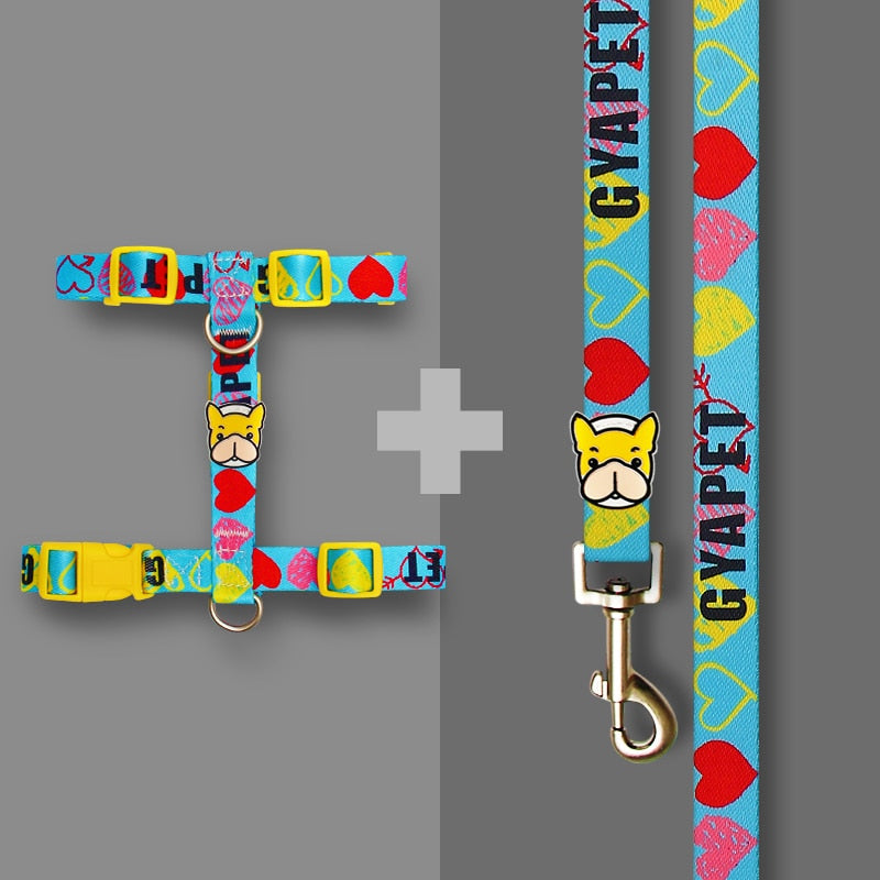 French Bulldog Elite French Bulldog No Pull Fashion Harness And Leash