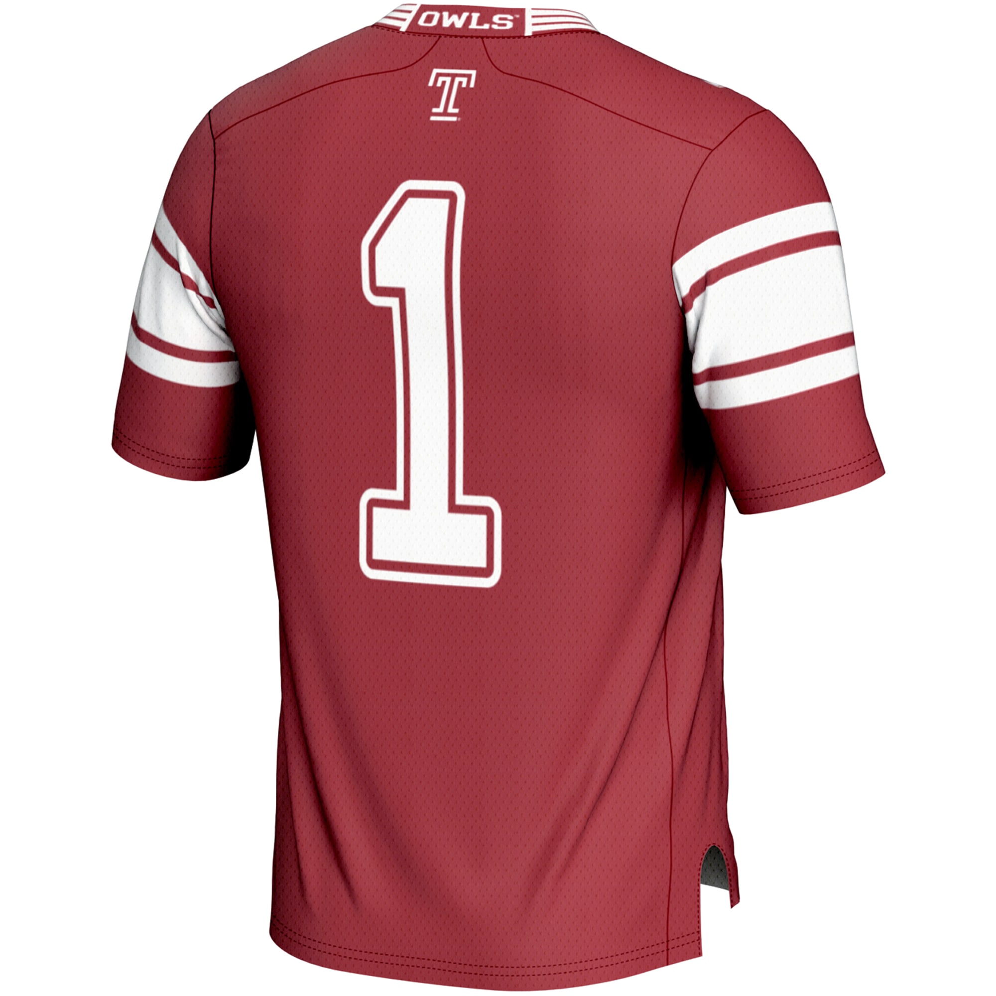 #1 Temple Owls GameDay Greats Endzone Football Jersey - Cherry