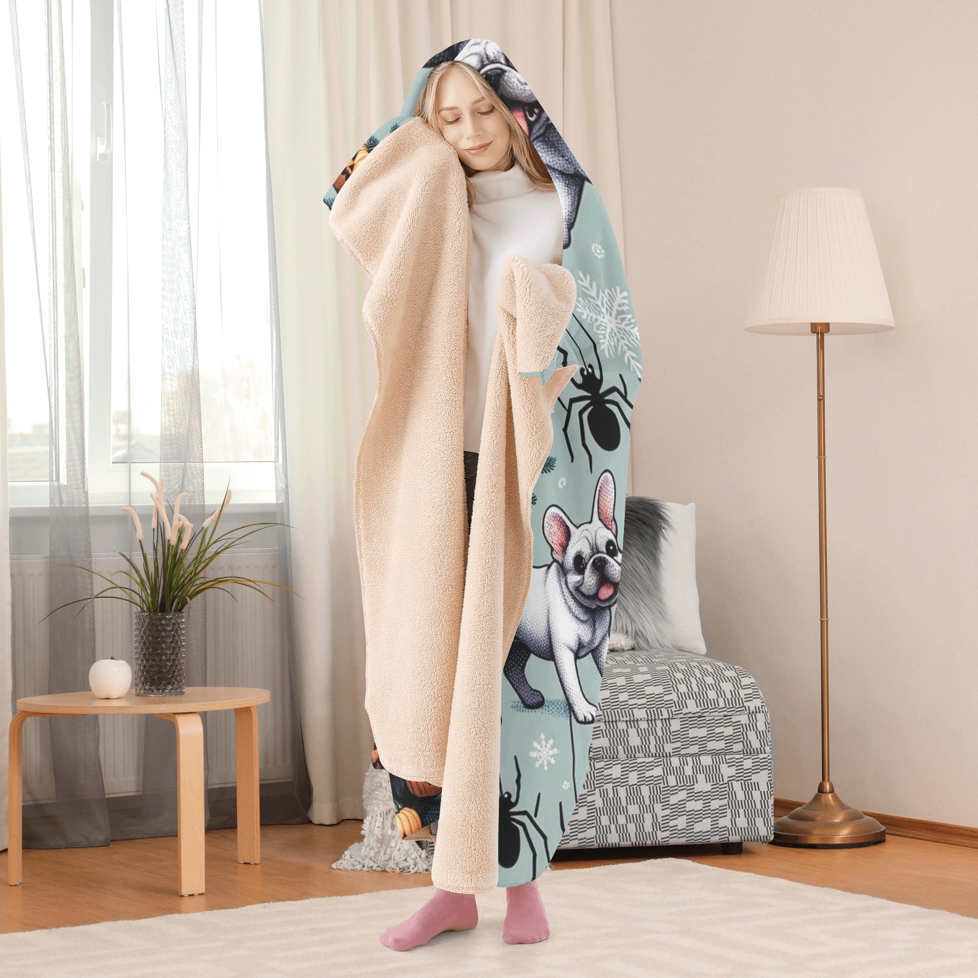 Louie - Durable Hooded Blanket For Dog Lovers | Comfy Fit