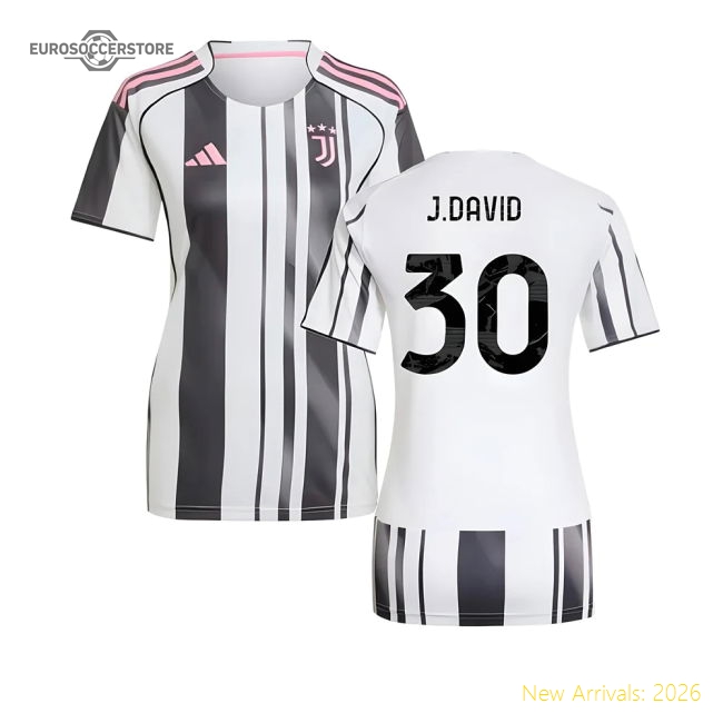 2025-2026 Juventus Home Fan Version Womens Shirt Football Fan Apparel