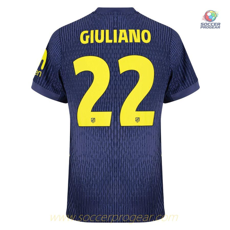 Atletico Madrid Away Team Football Jersey 2025-26 Edition Giuliano