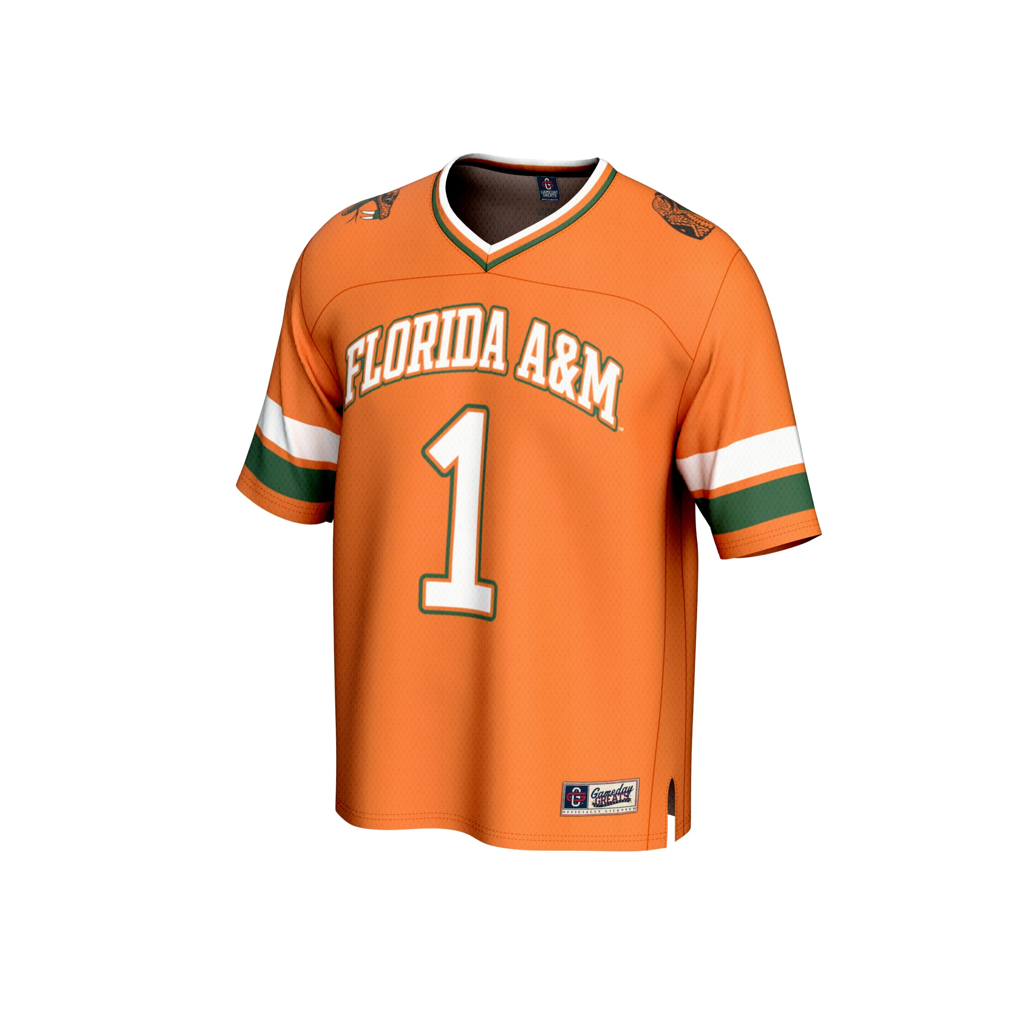 Unisex #1 Orange Florida A&M Rattlers Collegiate Football Fashion Jersey