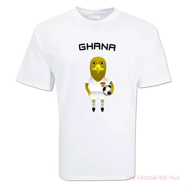 Men Ghana Mascot Soccer T-shirt