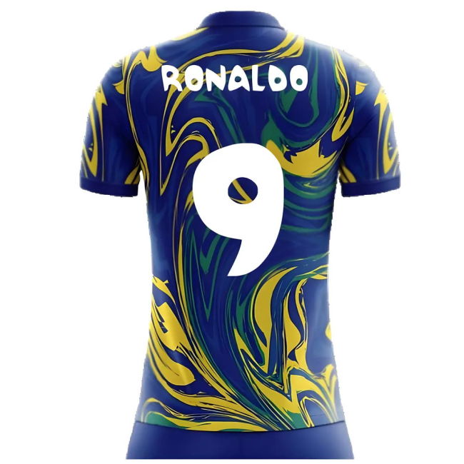 2025-2026 Brazil Away Concept Shirt (Ronaldo 9) - Kids