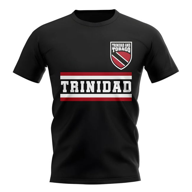 Top-Tier Trinidad And Tobago Core Football Country T-Shirt (Black)