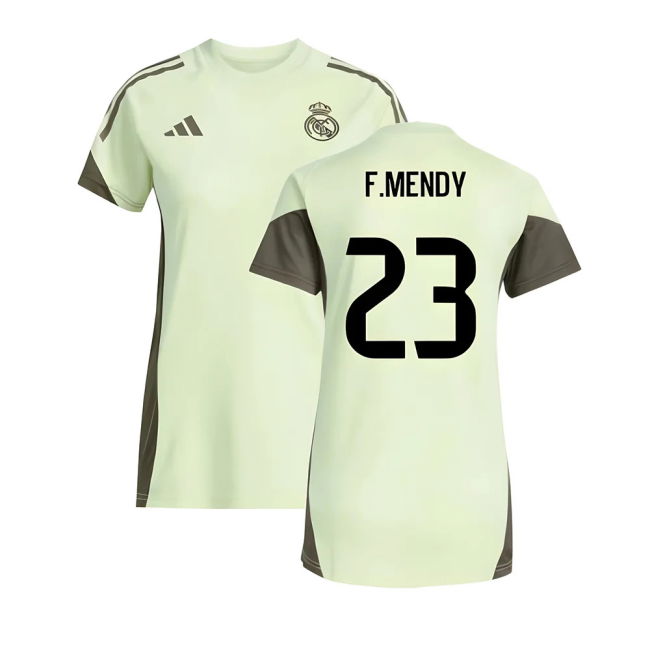 2025-2026 Real Madrid Training Jersey (Almost Lime) - Womens (F.Mendy 23)