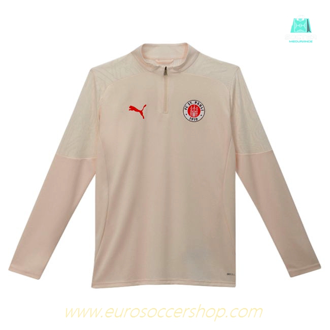 2024-2025 St Pauli Training 1/4 Zip Top (Sugared Almond)