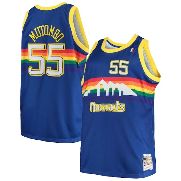 Authentic Dikembe Mutombo DEN NBA Jersey - Budget Price - Fan Favorite