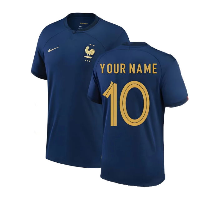 Authentic 2022-2023 France Home World Durable Jersey World Replica