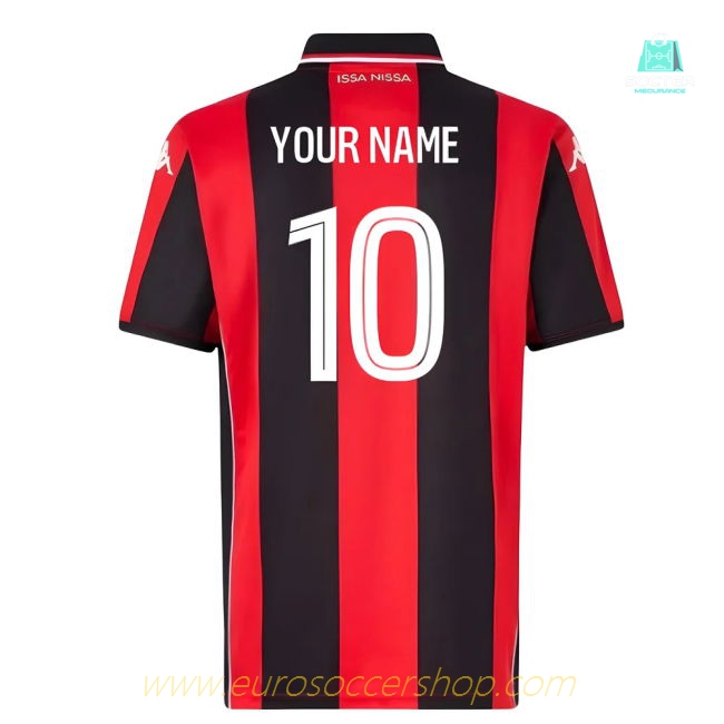 2025-2026 OGC Nice Home Shirt (Kids) (Your Name)
