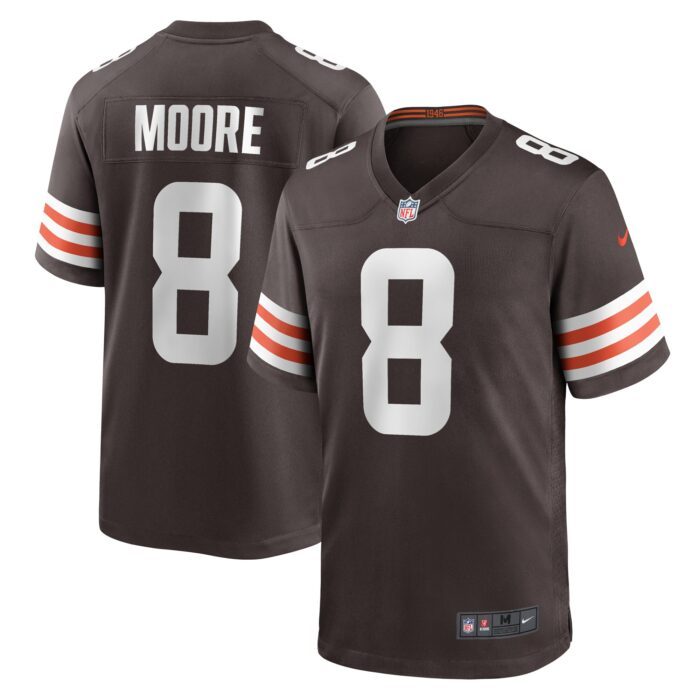 None Men's Team Captain CLE Browns Top-Grade Jersey Football Apparel