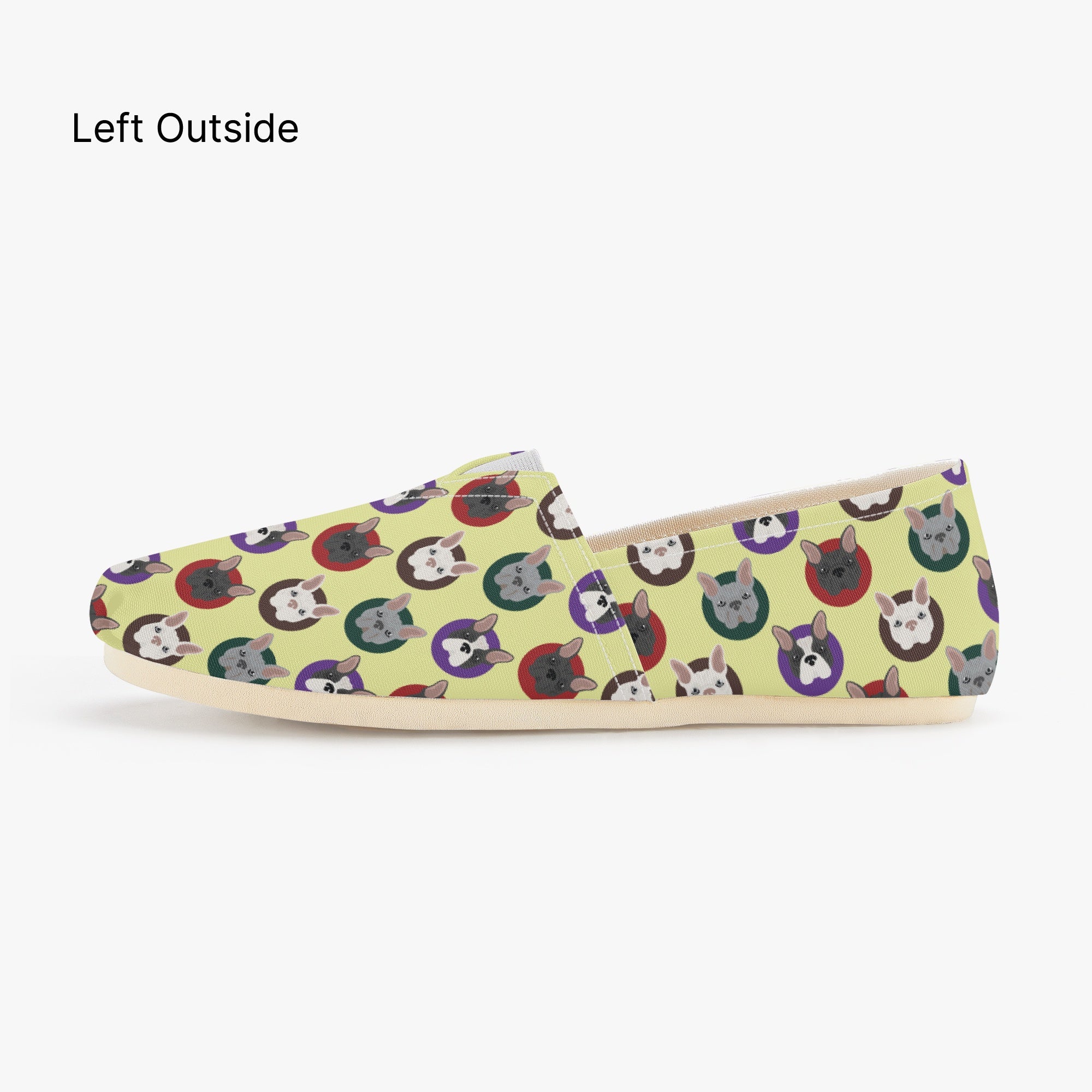 French Bulldog Galago Casual Canvas Shoes Durable Dog Footwear