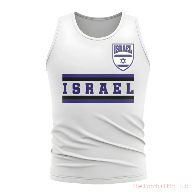 Israel Core Football Country Sleeveless Tee (White)