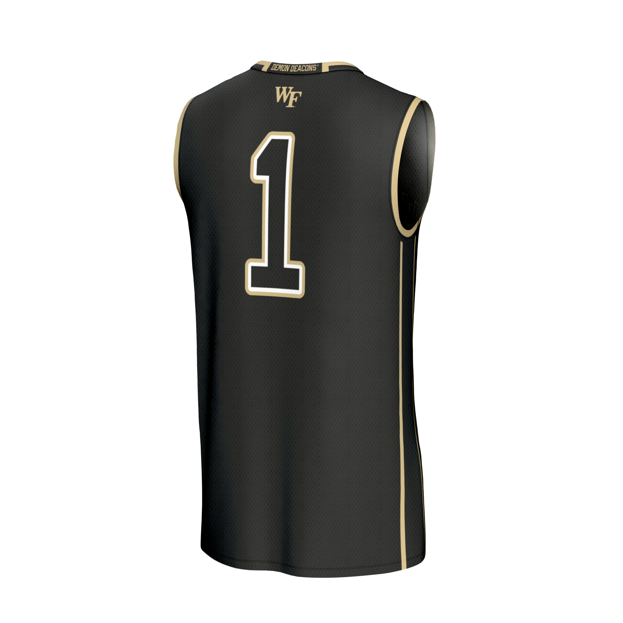 [NJP] Wake Forest Demon Deacons GameDay Greats Youth Lightweight Basketball Fashion Jersey - Black