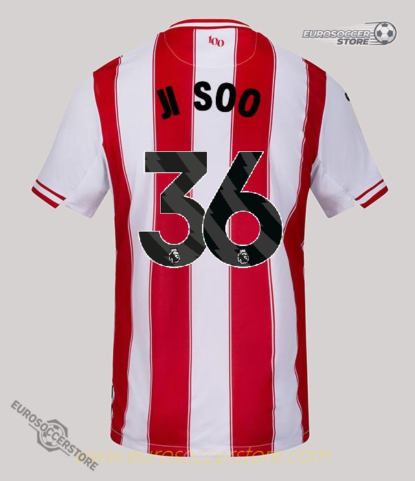 JI SOO 36 Brentford Home Jersey for the 25-26 Season