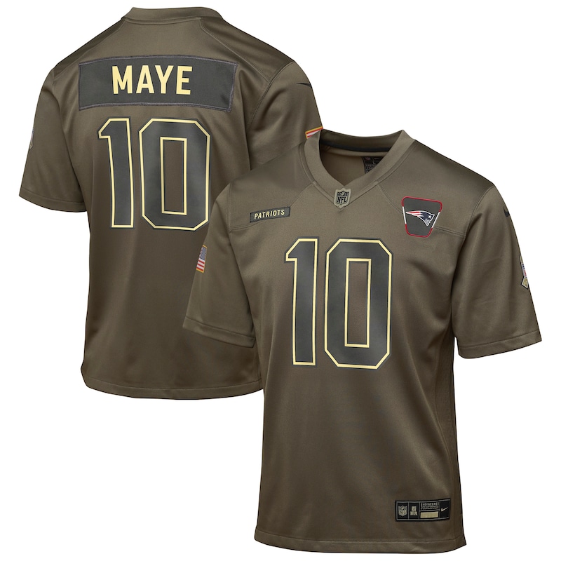 None Drake Maye NE Patriots Elite Fan Favorite Football Apparel