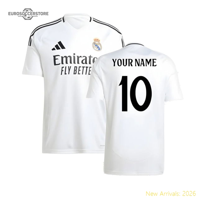 Official Official 2024-2025 Real Madrid Home Shirt (Your Name)