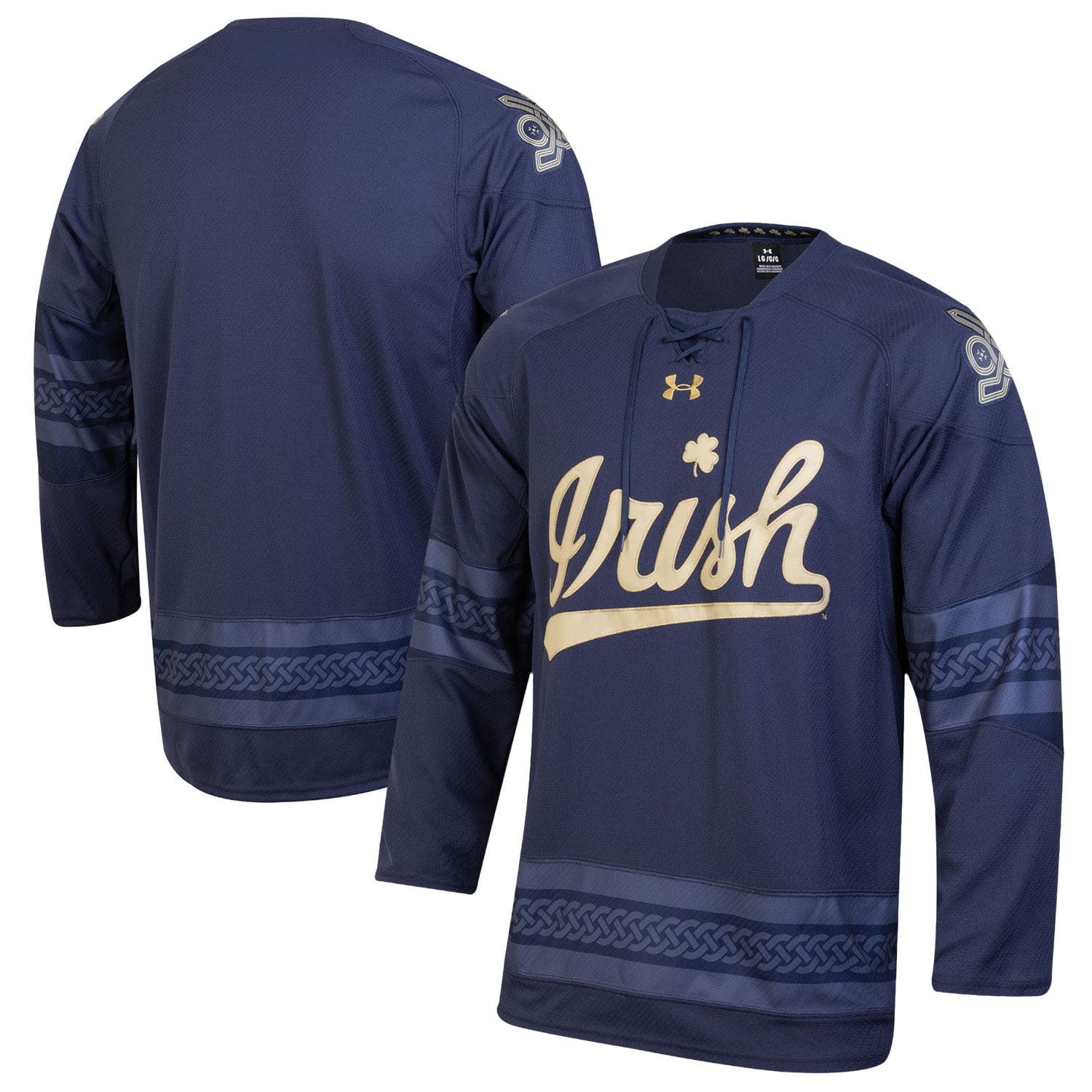 [NJP] Notre Dame Fighting Irish Ireland Replica Hockey Jersey - Navy