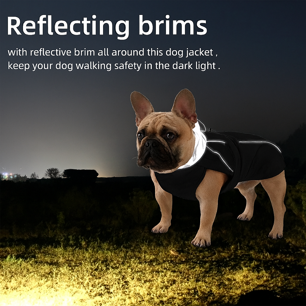 Trendy Hydruff French Bulldog Warm Vest – Reflective Waterproof Light...