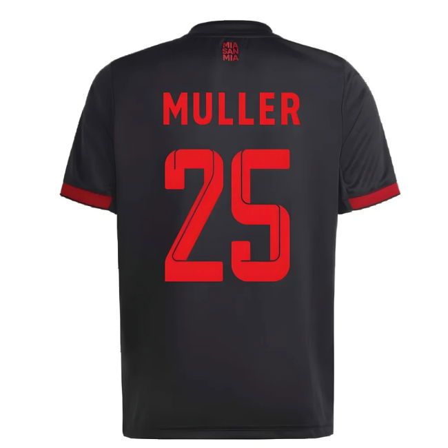 2022-2023 Bayern Third Shirt - Kids (MULLER 25) Stretch Fabric