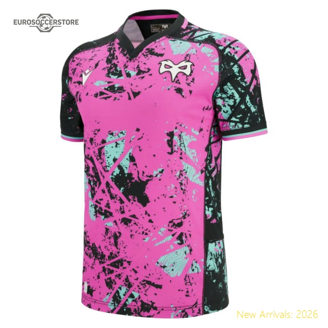 2025-2026 Ospreys Rugby Euro Replica Shirt (Kids) (Your Name)