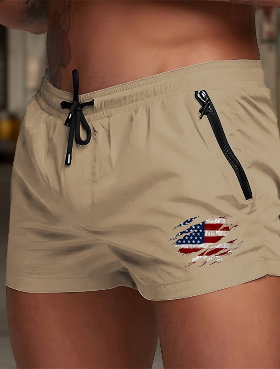 Men's Board Shorts Swim Shorts Swim Trunks Drawstring with Mesh lining Elastic Waist Coconut Tree Comfort Quick Dry Short Holiday Beach Weekend Fashion Casual Black White Micro-elastic